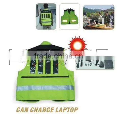 Solar Charger vest / rescue vest / reflective vest / Solar Charger
