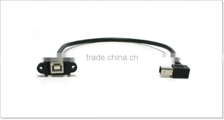 USB type B Female Panel Mount Cable