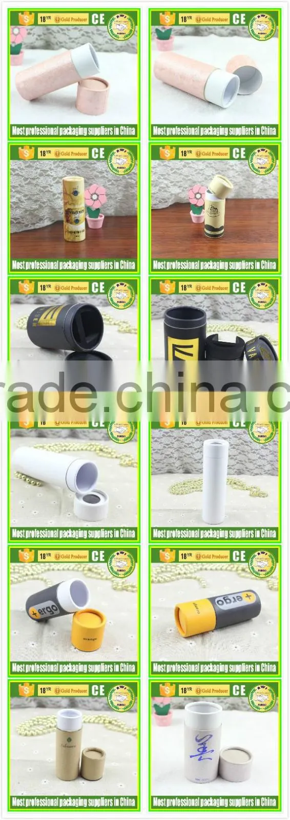 deodorant paper tube packaging paper tube for lip balm