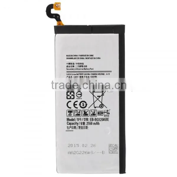 3.85V 2550mAh for Samsung S6 G9200 Battery