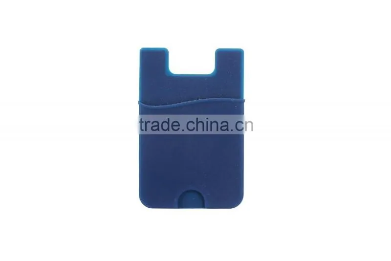 universal silicon card pouch for mobile phones