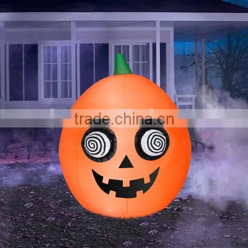 Halloween Decoration pumpkin, scary cartoon inflatable pumpkin with Led