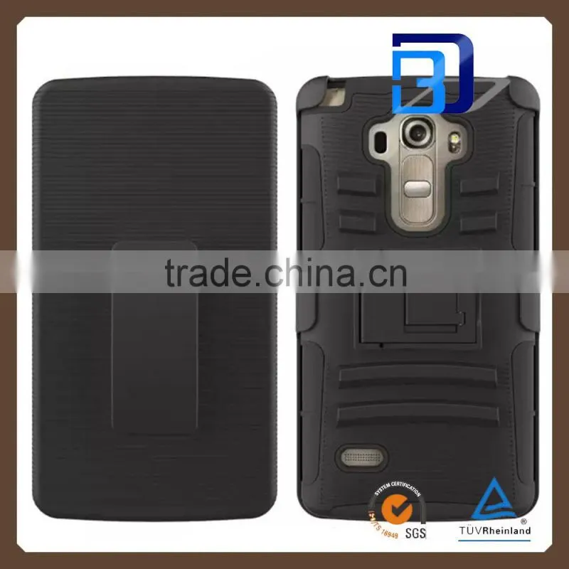 Best Quality Combo Heavy Duty Hybrid Rugged Rubber belt case Armor Case For LG G4 Vista factory price