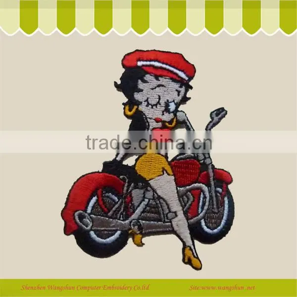Customed Letter Woven Logo Embroidery Badge