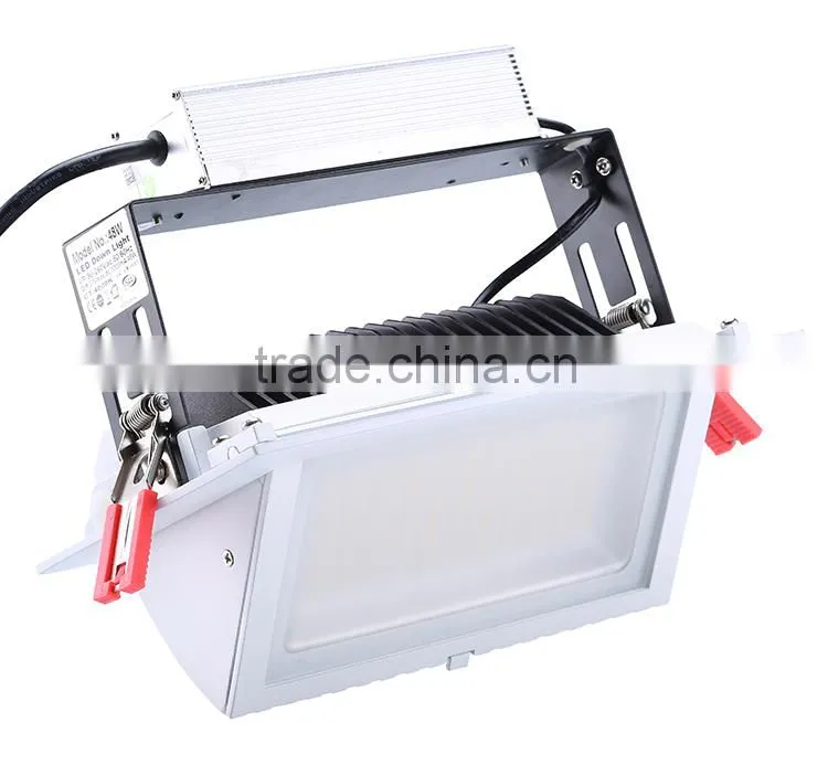 Excellent quality led windows shop light rectangular downlight 48w