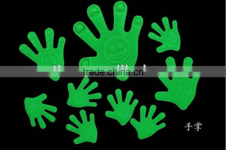 hand glow in dark sticker