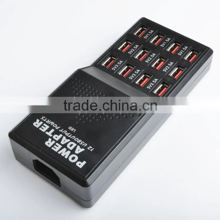 High Speed 12 Port USB Hub 2.0 for Charging,Multi-port charger for mobile phone and pad