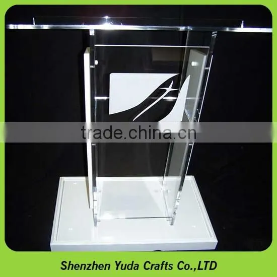 Customized Acrylic Podium Stand Crystal Acrylic Lectern Podium Plexiglass Pulpit