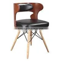 Elegant Plywood Dining Chairs with PU Cushion