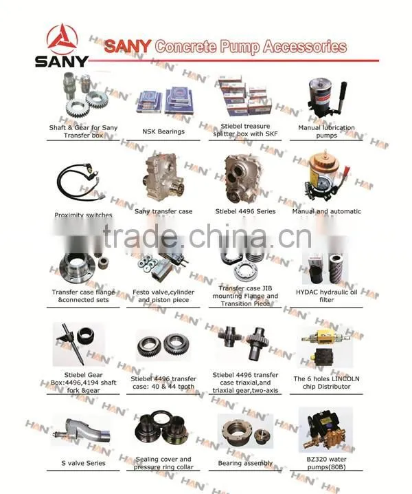 Sany The 6 holes chip Distributor Concrete Pump spare parts for Putzmeister Zoomlion JUNJIN Schwing