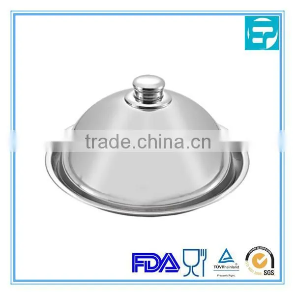 High quality stainless steel hotel and household used food dish lid