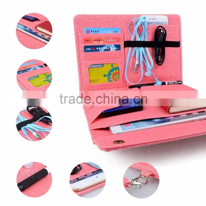 2016 Hot sale traveling bags / Multi-function PU/leather travel bag for ipad2/3/4