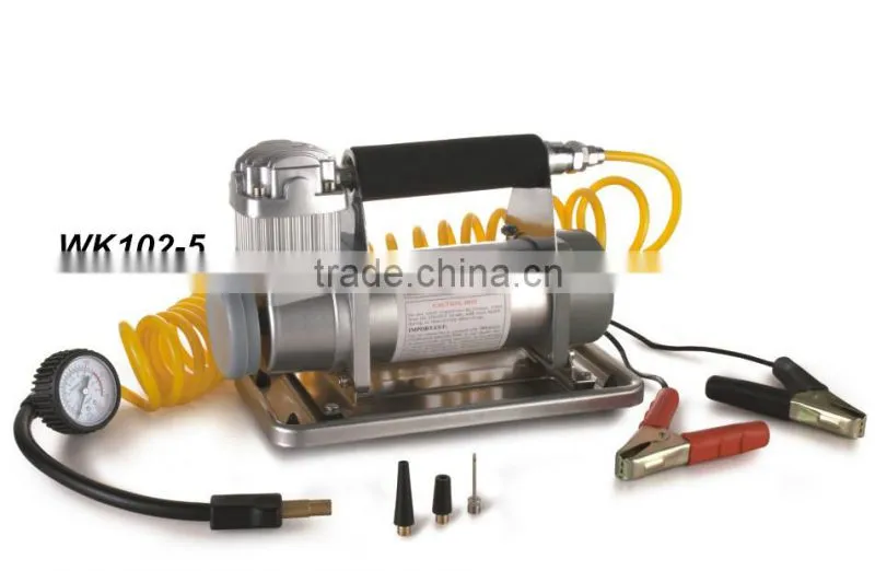 12 volt DC portable portable car tire inflator pump/car tire pump/car mini air compressor