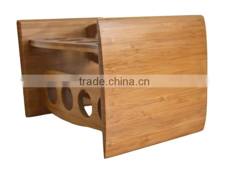 DT016 Paniting Bamboo/Wooden Rotating Kitchen Spice Rack/ Holder for Pepper