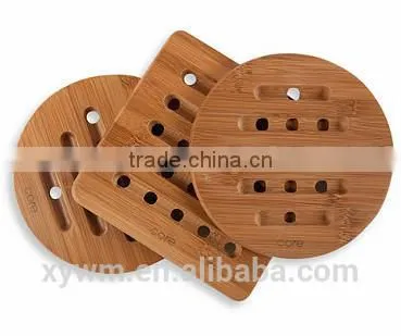 Hot-sale bamboo cup coaster mat and pad with holder