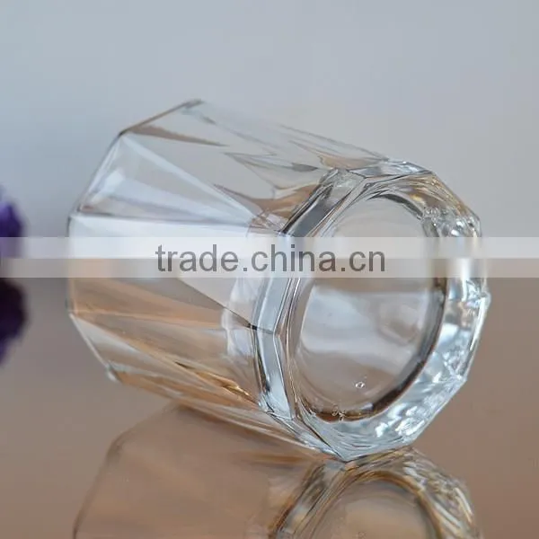 Unique shaped Rock Whiskey Glass cup with round mouth