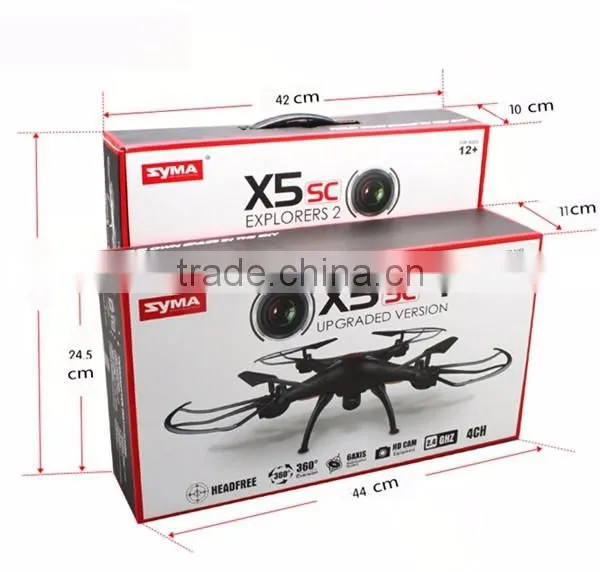 quadcopter with 2mp camera original syma x5sc explorers 2 drone helicopter usb charger