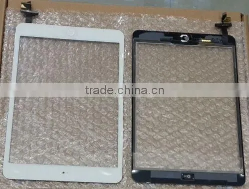 100% Guarantee OEM For iPad Mini Digitizer Touch Screen with IC Connector & HOME FLEX Assembly black or white