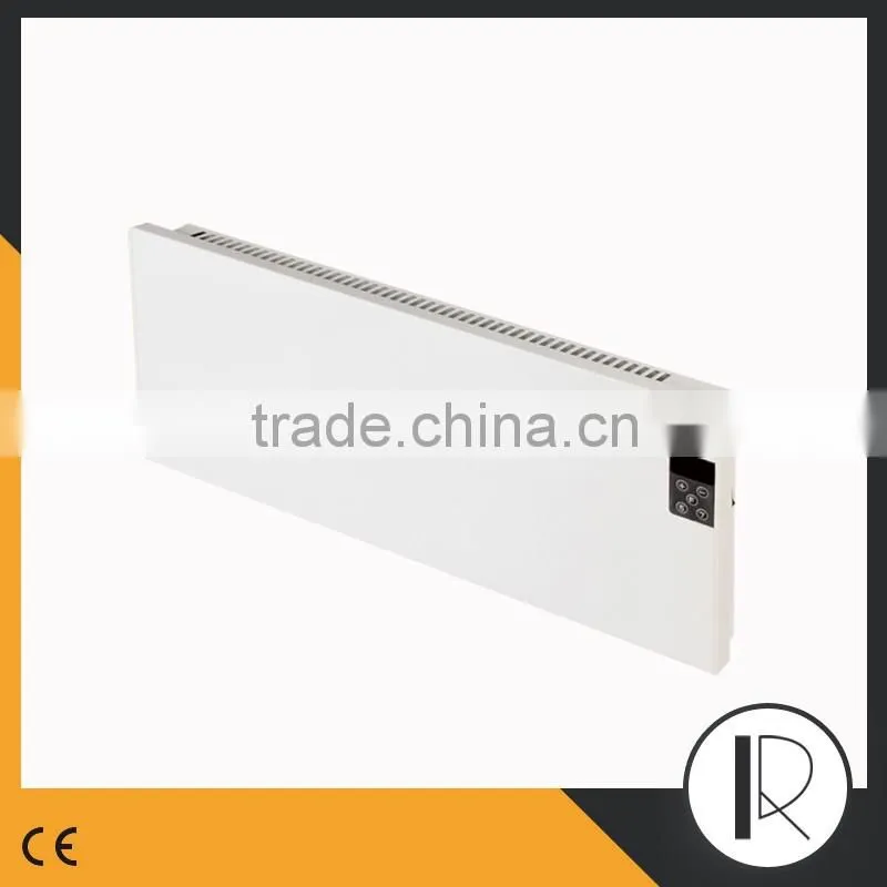 Double safety thermal cut-off device electric Panel heater 1000W with LCD model