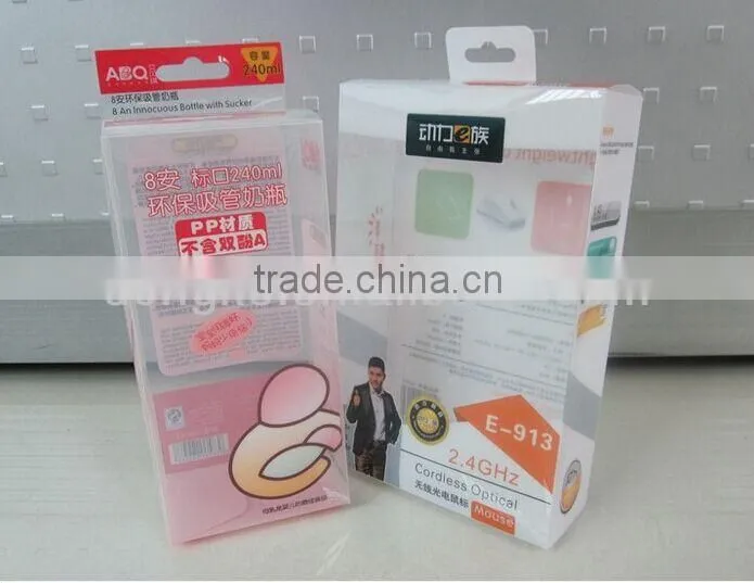 china supplier transparent plastic packaging box wholesale