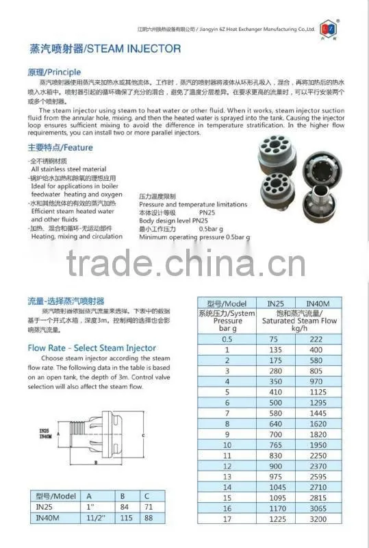 gas-water mixer,steam jet air ejector