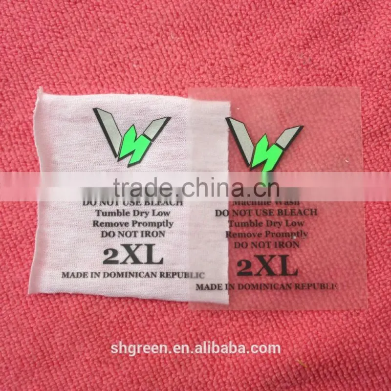Full color printing iron on transfer label,heat transfer sticker for garment
