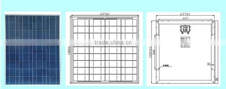 Hot Sale 90W Polycrystalline Solar Panels with High Efficiency & ISO/CE/TUV