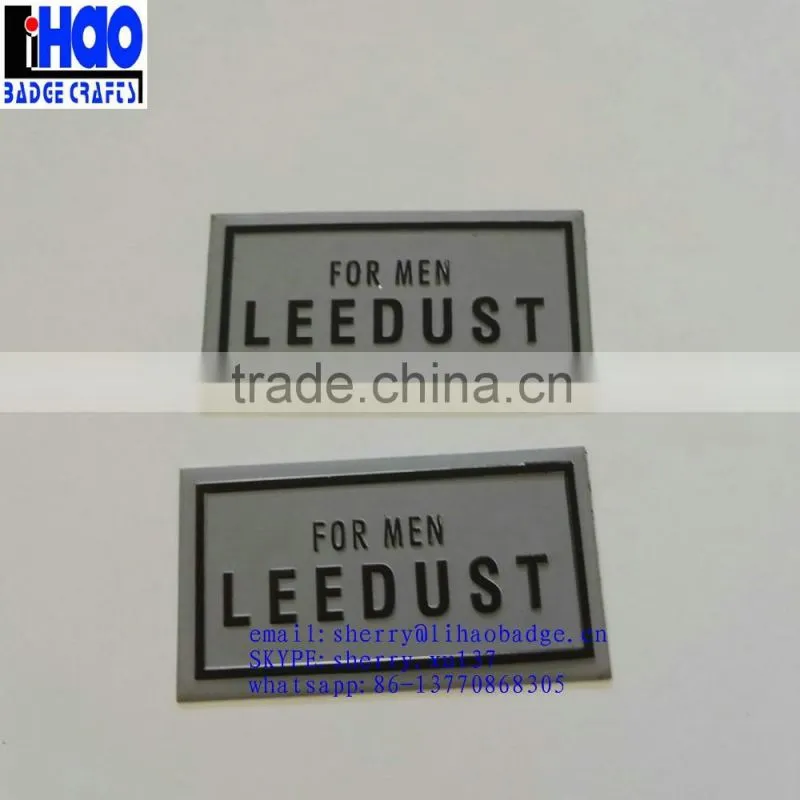 Customized high grade Perfume label, Metal Bottle Label StickerAluminum bottle badge