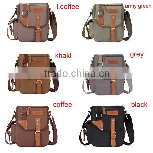 Multicolor Small Canvas Satchel Messenger Cross Body Cotton Bag