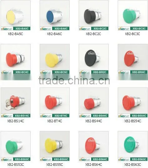 60mm mushroom waterproof push button cap red XB2-BR4C