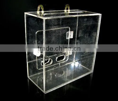 Acrylic suggestion box / Acrylic luckydraw box / acrylic donation box