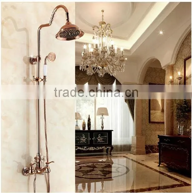bathroom rain shower taps, titanium gold shower taps