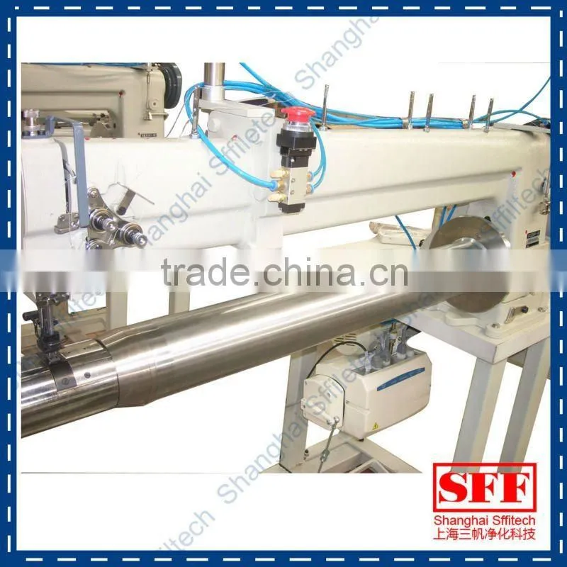 industrial long arm sewing machine for filter bag top