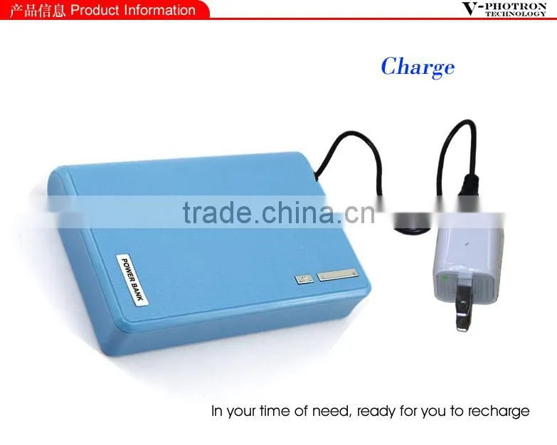 wallet portable power bank 10400mah with dual usb output