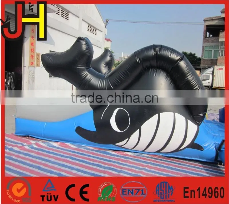 New 2016 shark inflatable obstacle course/ outdoor inflatable obstacle course