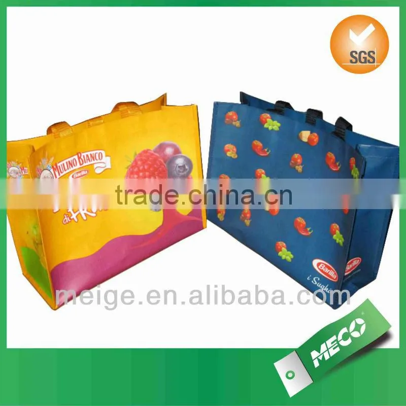 Simple film laminated bag, pp woven shopping bag, foldable shopping bag