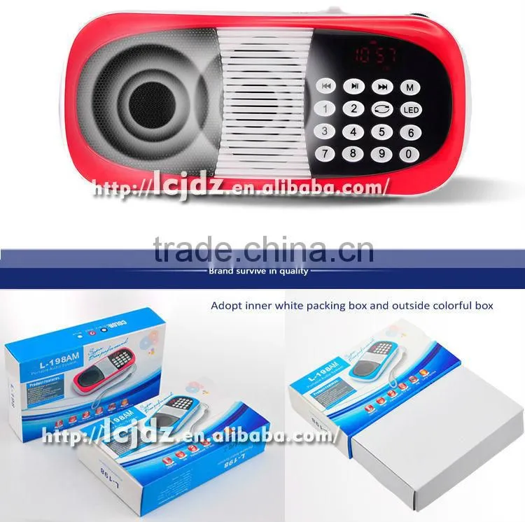 L-198AM portable radio am/fm usb sd