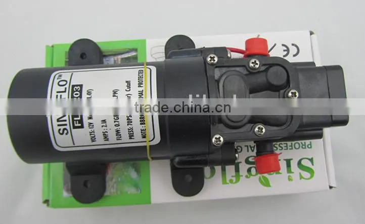 Singflo 12V 4.3L/ Mini electric water diaphragm pump/ knapsack sprayer