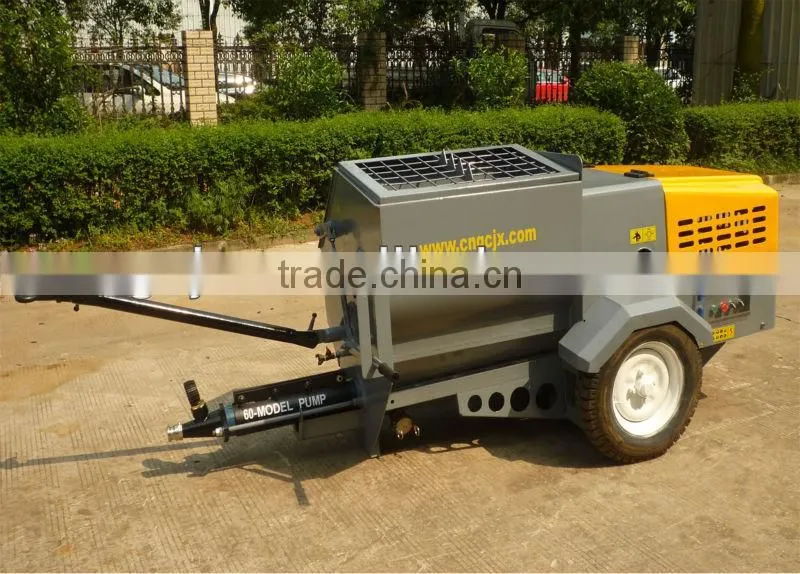 7.5 KW mixject wet mortar spray machine imported from France technology