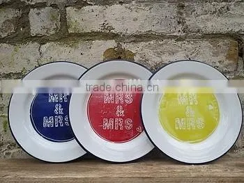 Enamel Rice Plate Dinnerware Dish/Enamel Dish