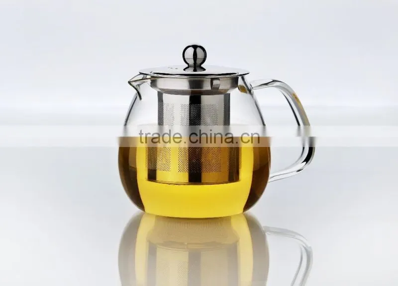 Teapot Kettle with Warmer - Tea Pot and Tea Strainer Set - Tea Infuser Holds
