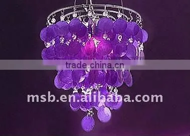 Round white capiz shell chips for lighting accessories