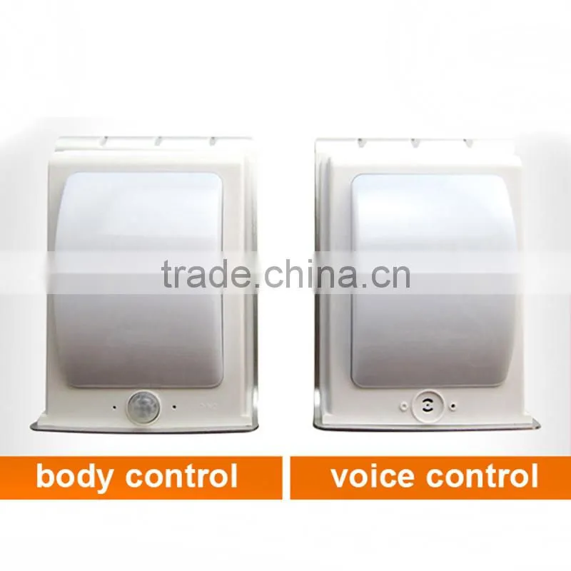 16 LED Solar Powered Light Sound Motion Sensor solar Garden Outdoor street Light Waterproof