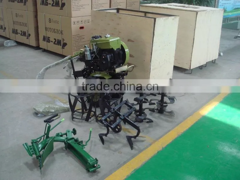 9hp diesel engine mini farm tiller for cultivator