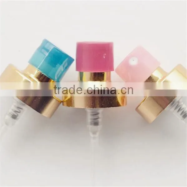 golden silver color crimp pump for perfume