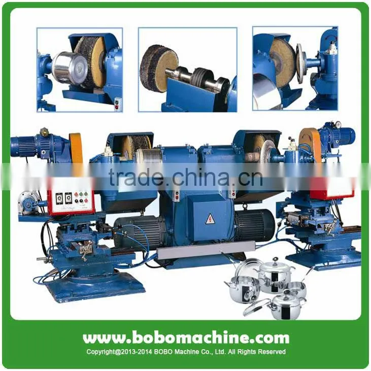 Double station automatic cookware polishing machine