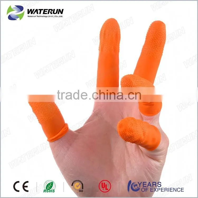 Antistatic pink finger cots,latex finger cot