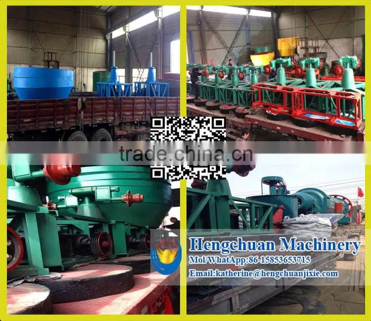 China Manufacture Gold Grinding Wet Pan Mill with High Efficiency