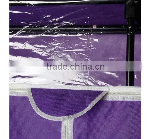 Purple Wardrobe Closet, Bedroom Non-wove Fabric Wardrobe