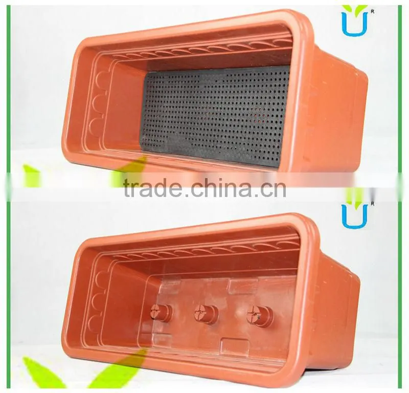 flower farm plastic pots and planters rectangular